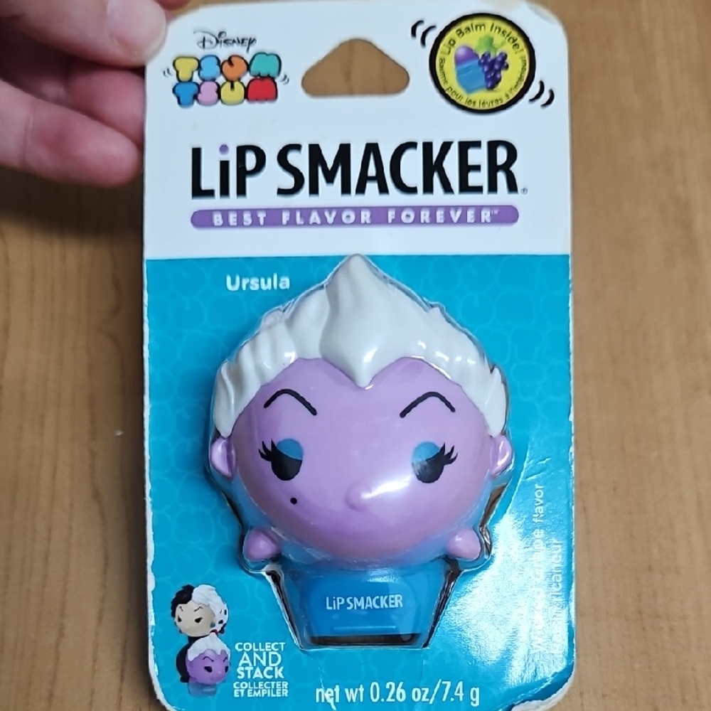 Disney Tsum Tsum Ursula Lip Smacker - Purple and White